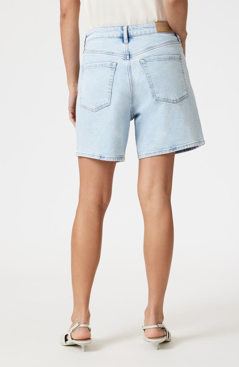 Mavi Jeans Heidi High Waist Relaxed Denim Shorts, Alternate, color, Bleached