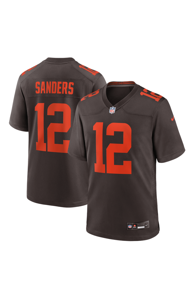 Nike Men's Nike Shedeur Sanders Brown Cleveland Browns Alpha Dawg Game Jersey, Main, color, Brown