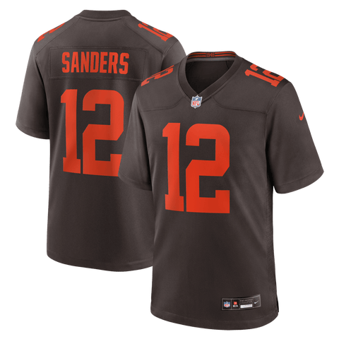 Men's Nike Shedeur Sanders Brown Cleveland Browns Alpha Dawg Game Jersey