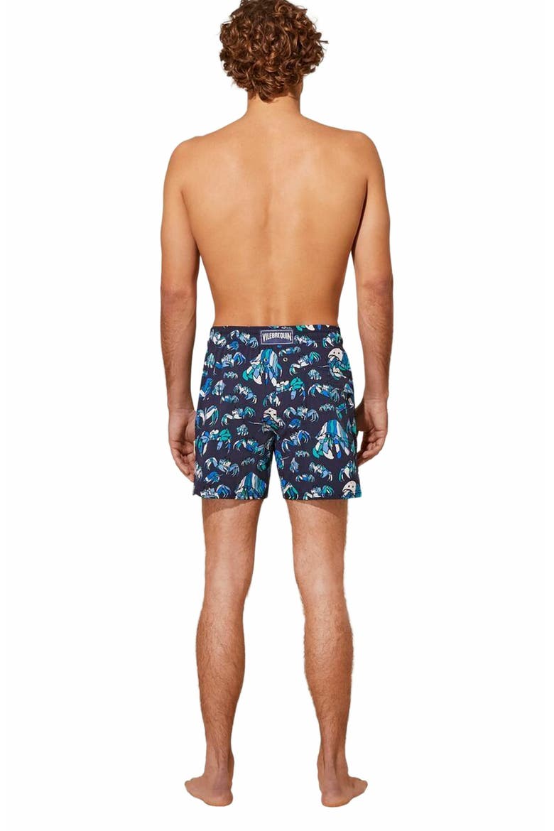 Men's Hermit Crabs Stretch Swim Trunks, Alternate, color, BLEU MARINE