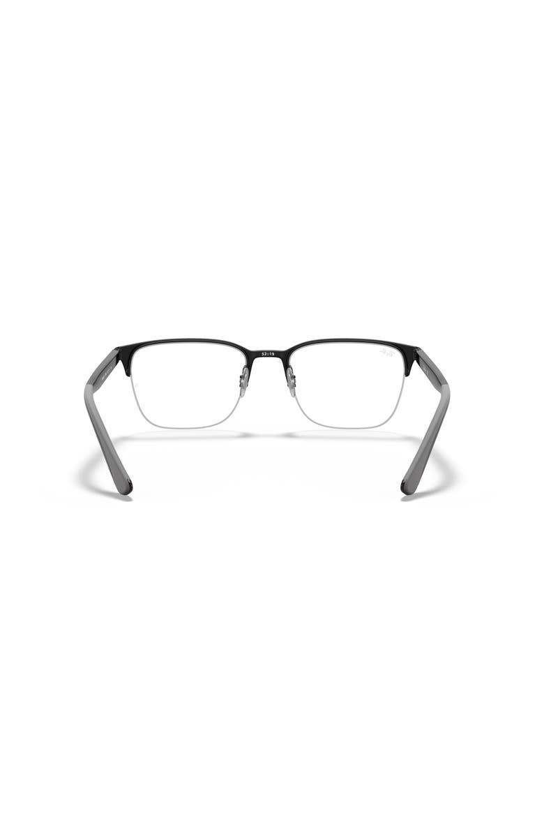 Ray-Ban 54mm Square optical glasses, Alternate, color, Black