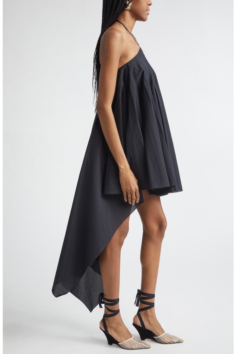 La Robe Triangle Courte Minidress, Alternate, color, BLACK