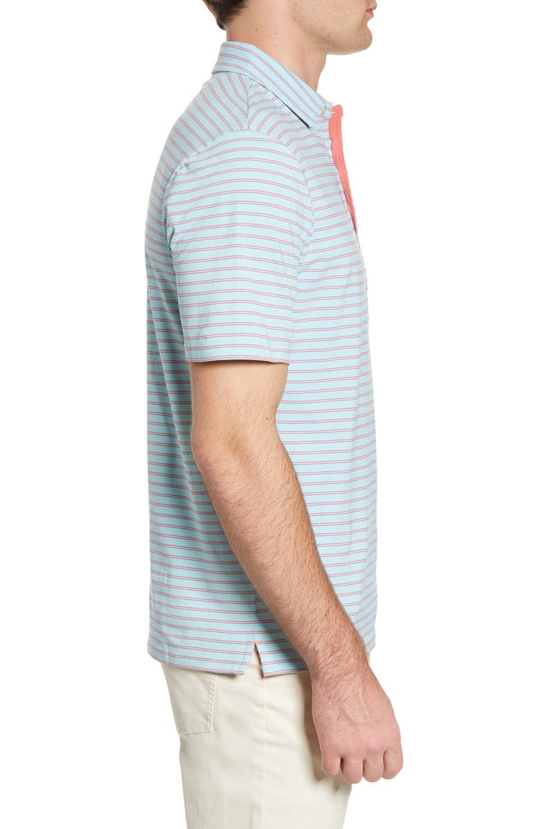 johnnie-O Hangin' Out Marfa Stripe Pocket Polo, Alternate, color, 