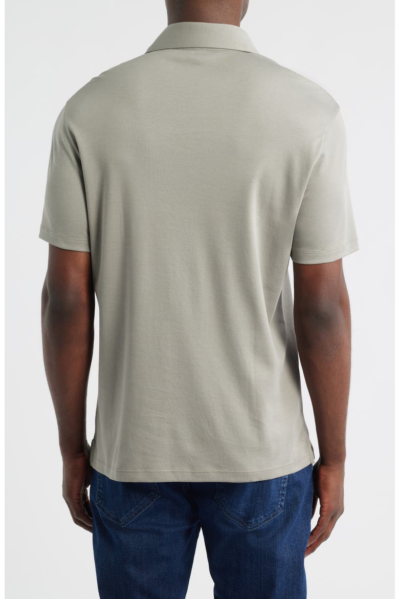 Georgia Solid Pima Cotton Polo, Alternate, color, OLIVE DUST