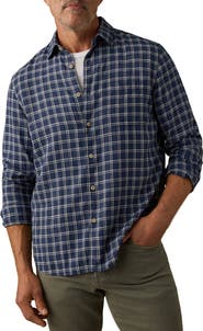 Faherty Palmetto Plaid Button-Up Shirt