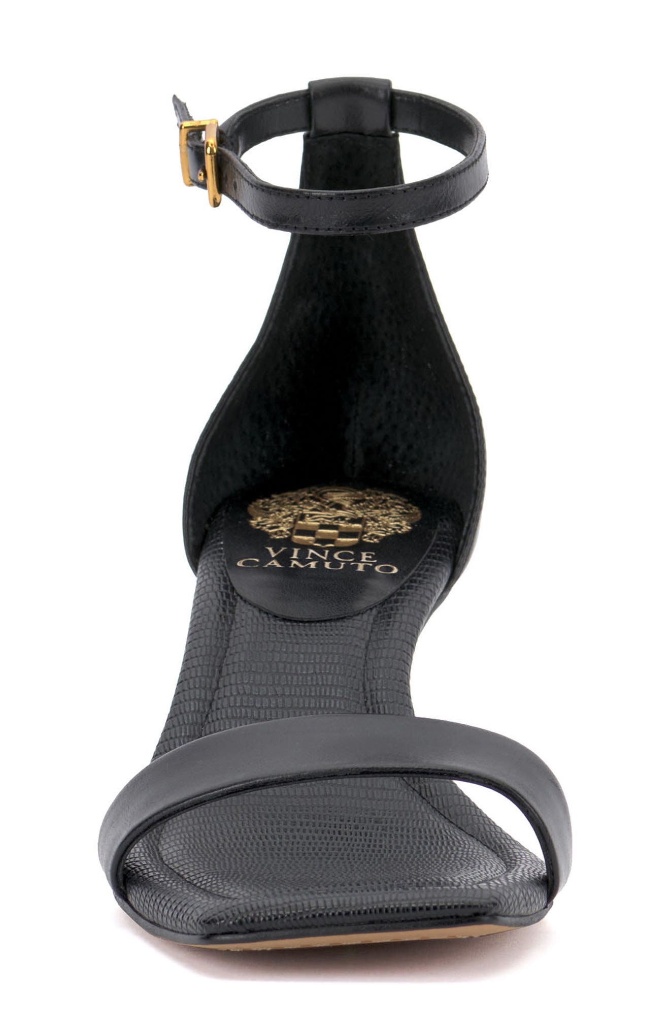 Vince Camuto Vinkely Square Toe Kitten Heel Sandal, Alternate, color, 