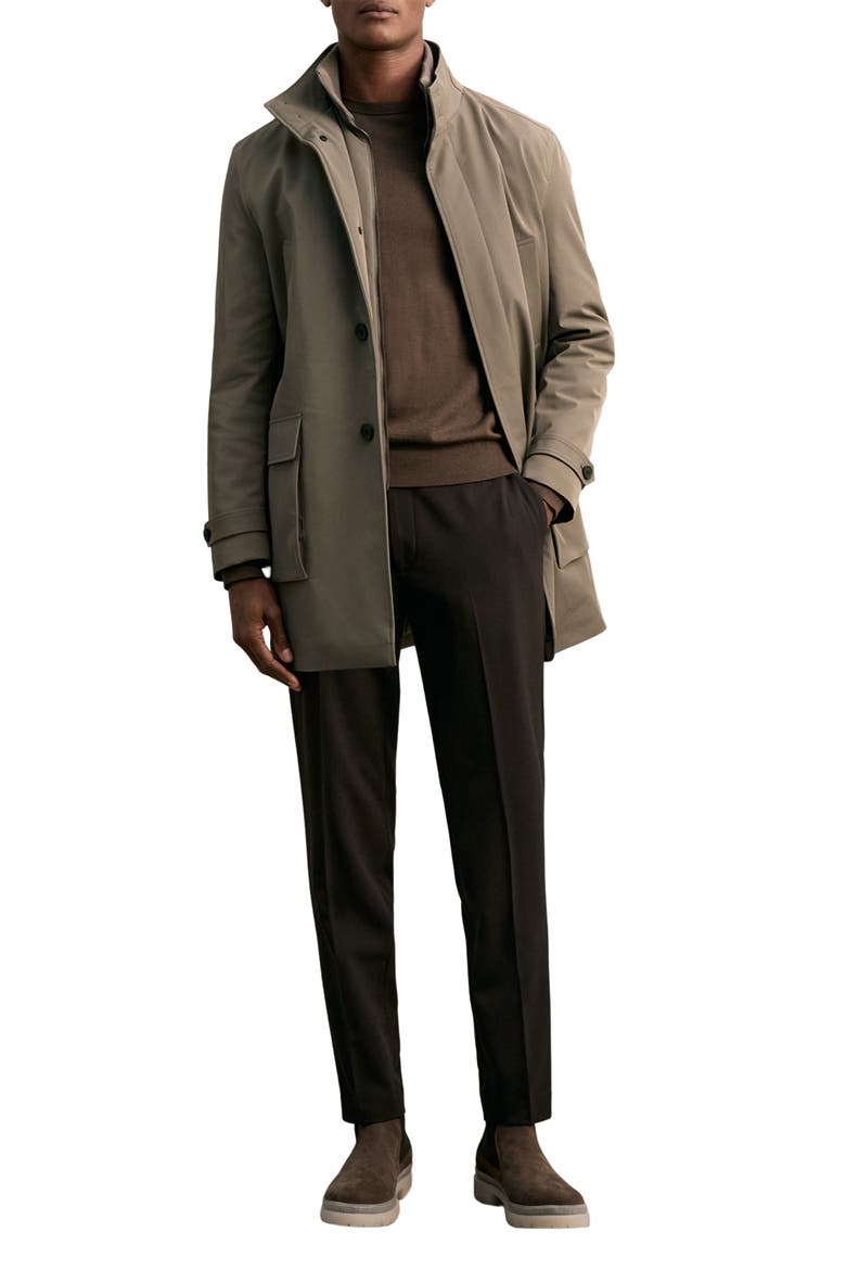 Player Water Resistant Coat, Alternate, color, MUSHROOM BROWN