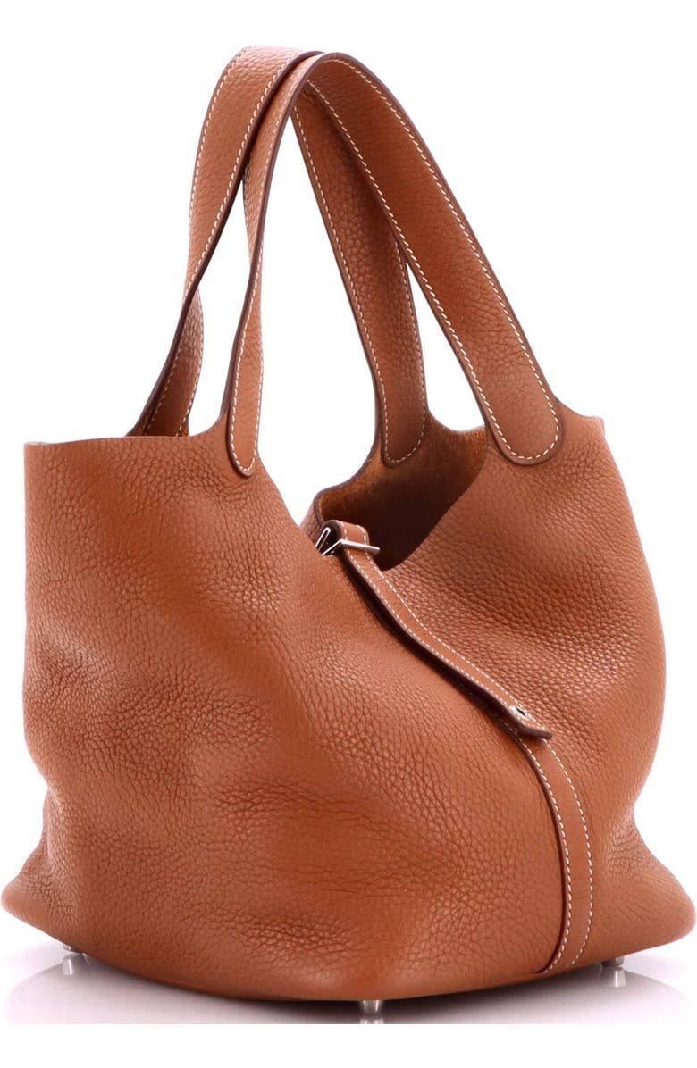 Pre-Owned Hermes Picotin Lock Bag Clemence MM, Alternate, color, Gold