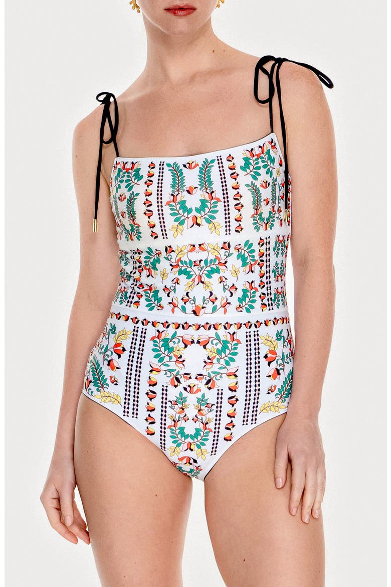 Midnight Garden Reversible One-Piece Swimsuit, Alternate, color, Black
