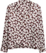 Bode Paper Birch Print Camp Shirt