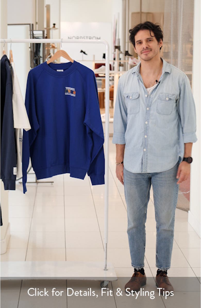 Legacy Embroidered Fleece Sweatshirt, sales video thumbnail