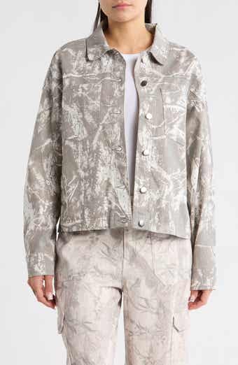 Thread & Supply Camo Cropped Utility Jacket