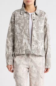 Thread & Supply Camo Cropped Utility Jacket