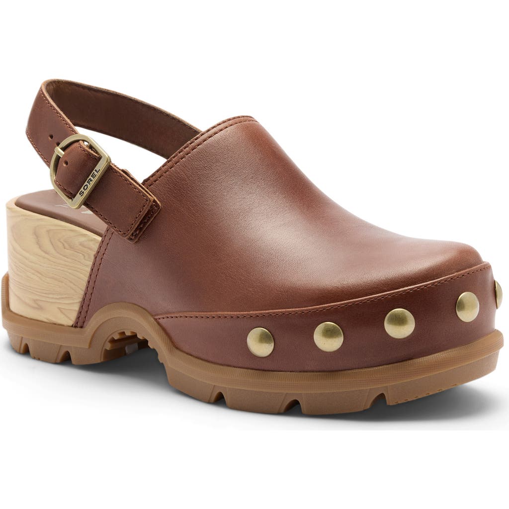 SOREL ROAM'N RVT Clog in Dark Auburn/gum 10 at Nordstrom, Size 8