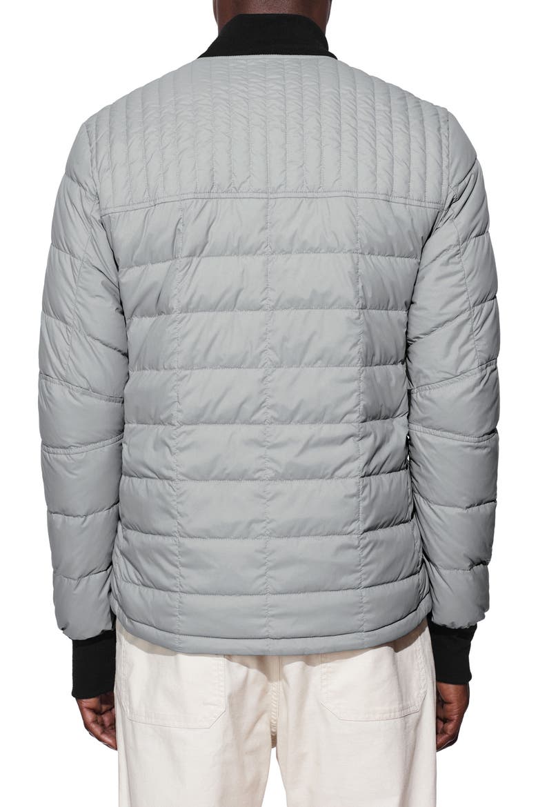 Dunham Slim Fit Down Bomber Jacket, Alternate, color, PERAFROST