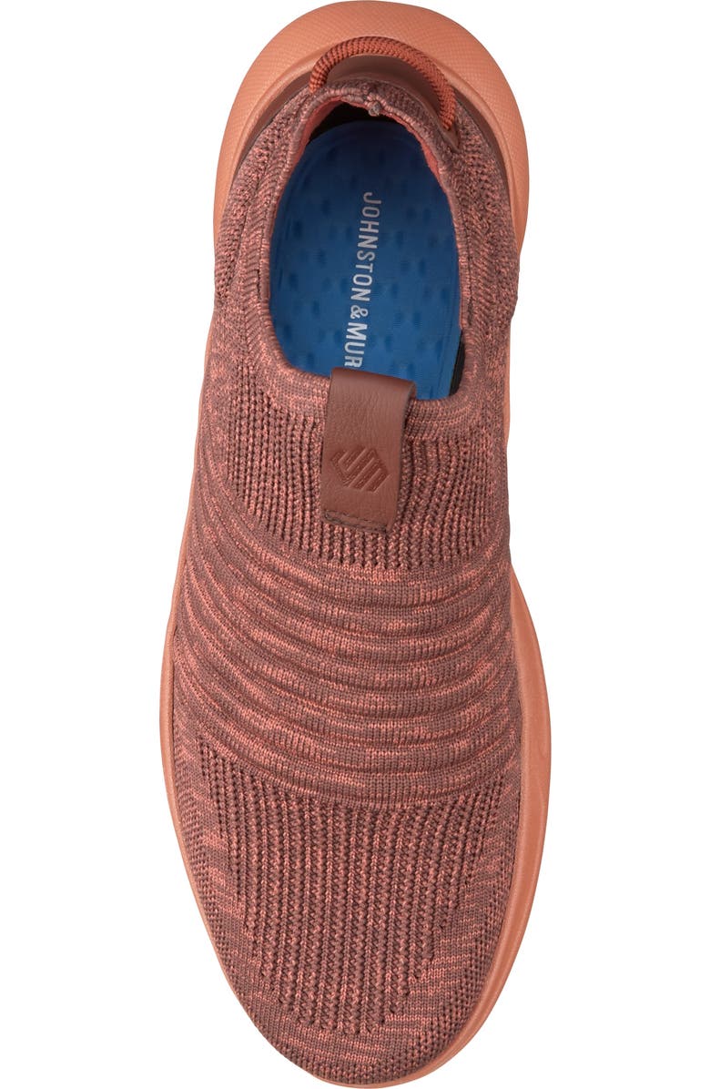 Johnston & Murphy Escape Knit Slip-On Sneaker, Alternate, color, Rust