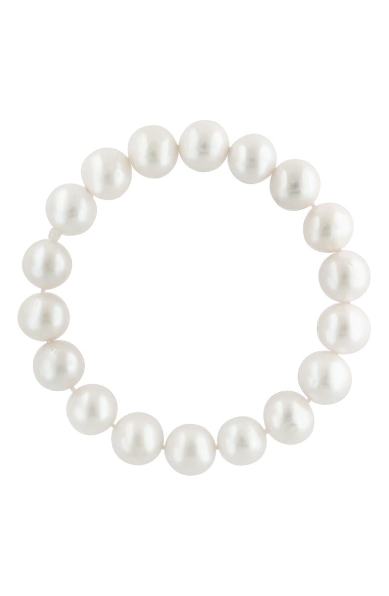 EFFY 10mm Freshwater Pearl Bracelet, Main, color, White