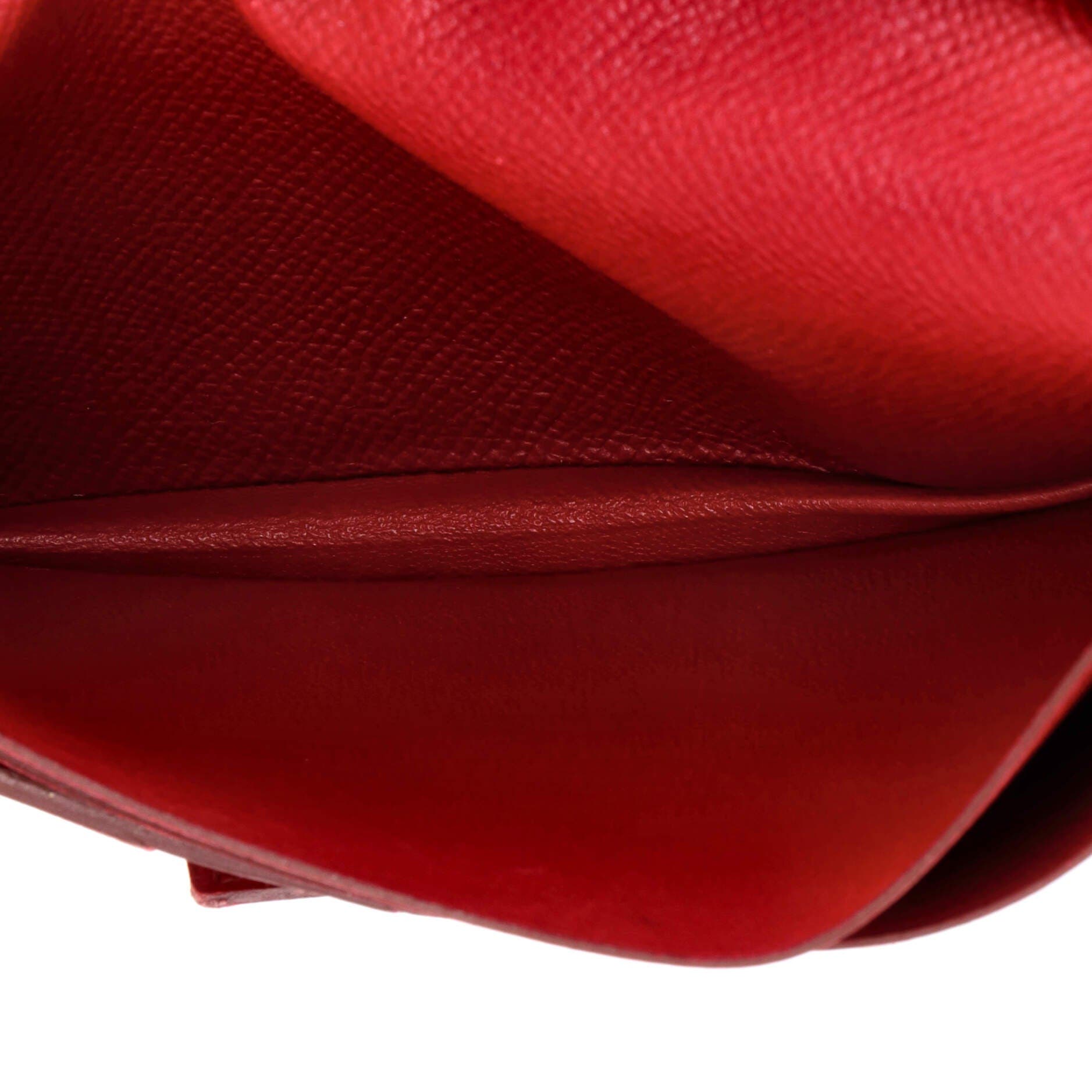 Pre-Owned Hermes Bearn Wallet Epsom Long, Alternate, color, Rubis