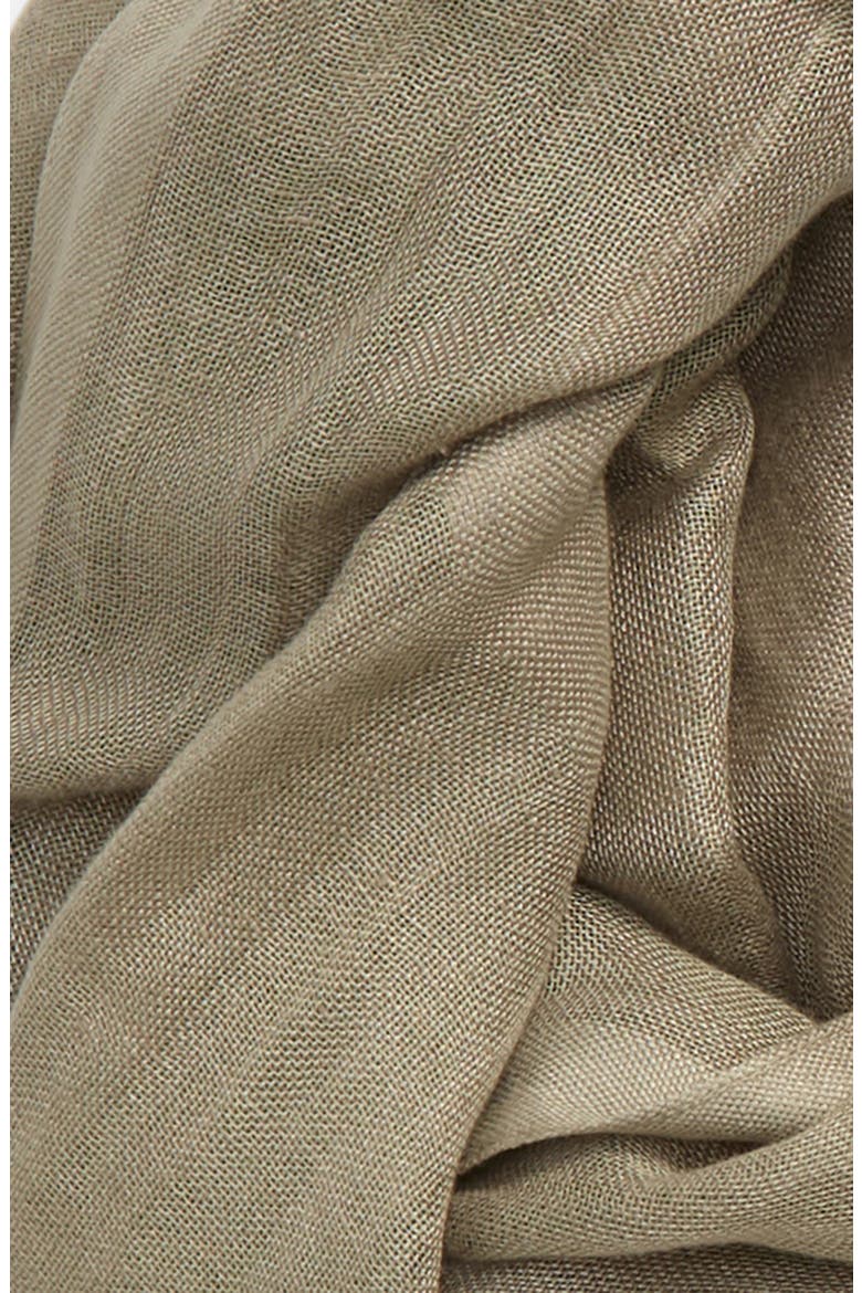 Linen Blend Scarf, Alternate, color, GREEN VETIVER