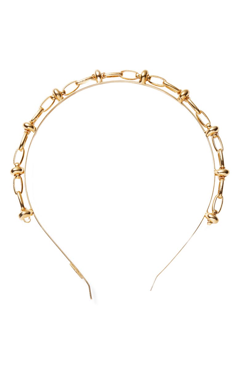 LELET NY Chain Link Headband, Main, color, 