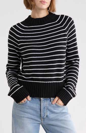 Isabella Cotton Mock Neck Sweater