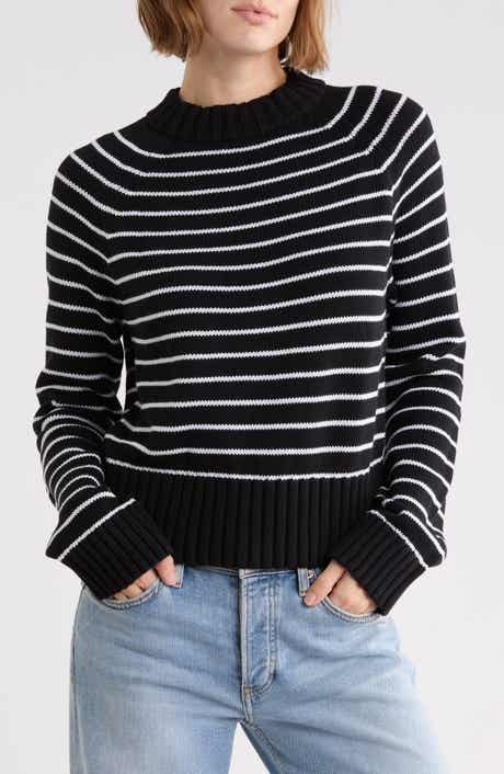 Isabella Cotton Mock Neck Sweater