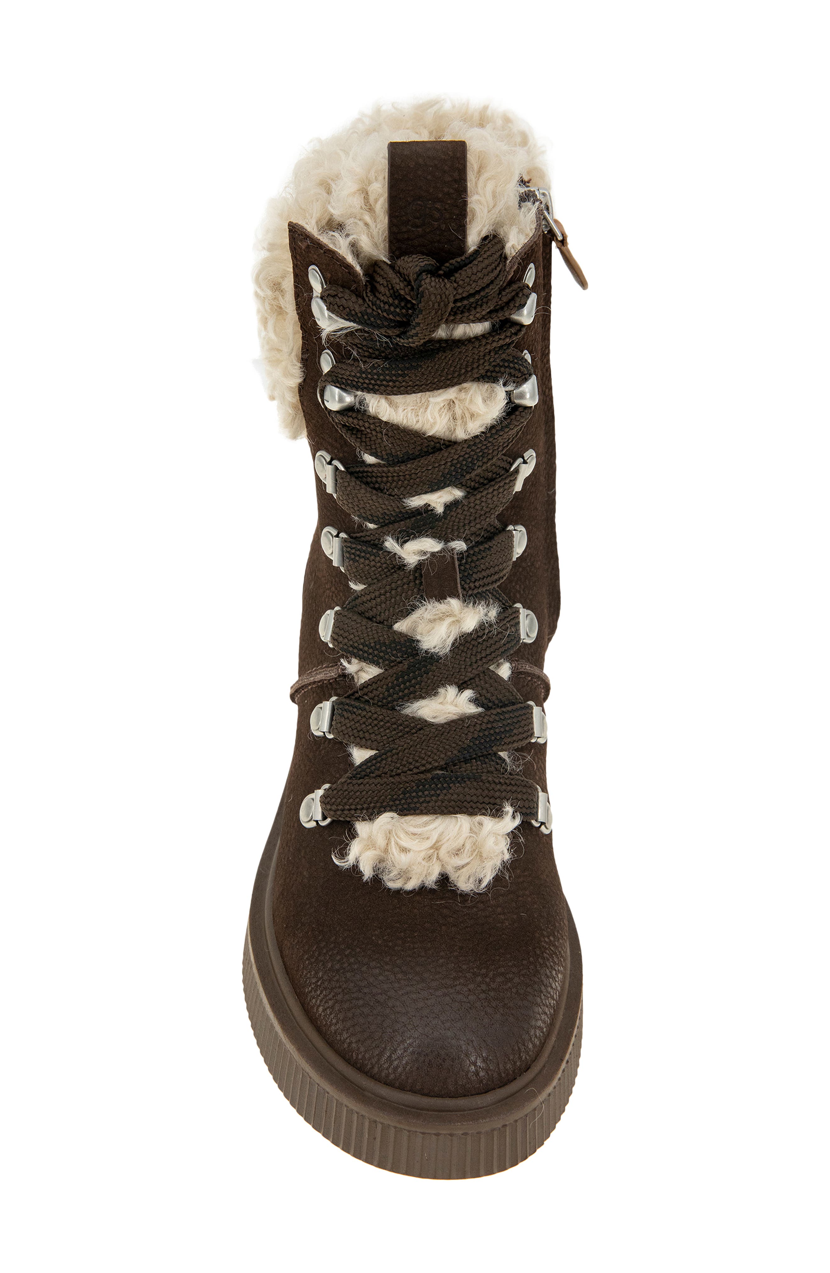 Gentle Souls Behann Faux Shearling Alpine Boot, Alternate, color, 