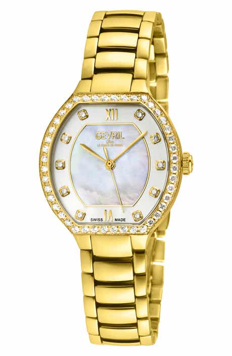 Lugano Diamond Swiss Bracelet Watch