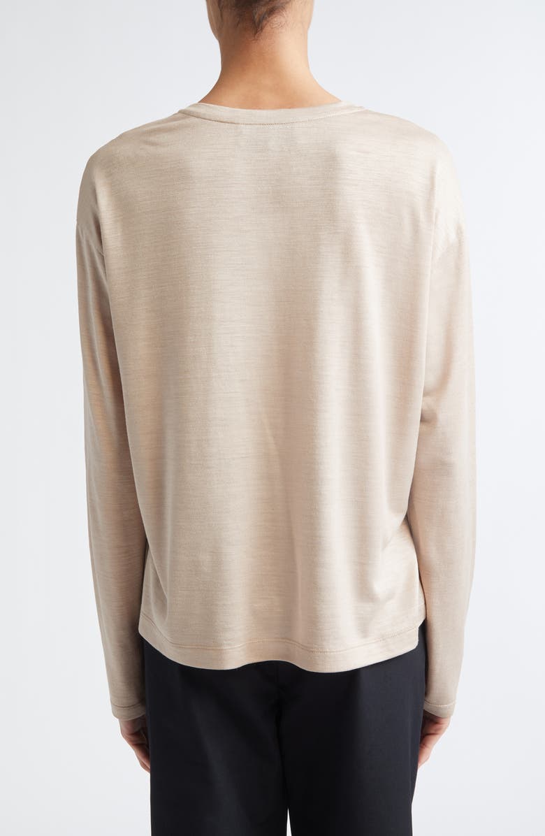PARTOW Myrtle Long Sleeve Modal & Cashmere T-Shirt, Alternate, color, Blush