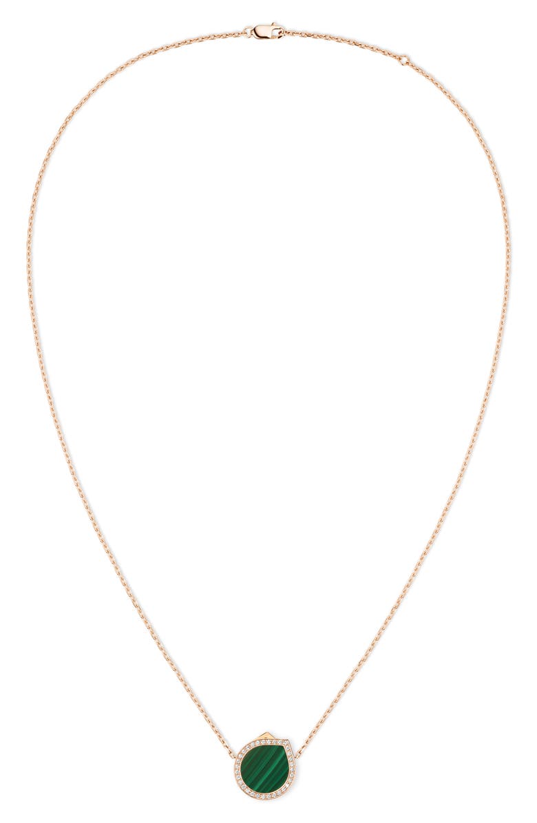 REPOSSI Antifer Malachite & Diamond Pendant Necklace, Main, color, Malachite