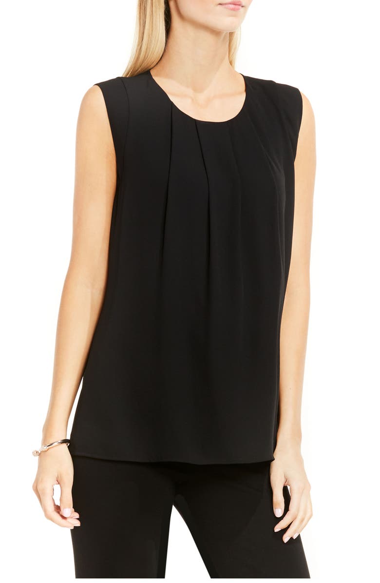 Vince Camuto Pleat Neck Blouse, Main, color, 
