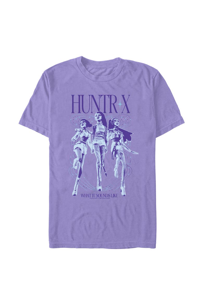 Men's KPop Demon Hunters What It Sound Like  Graphic T-Shirt, Main, color, Violet