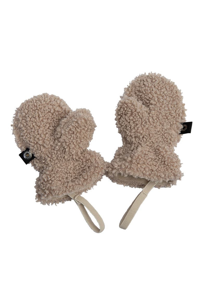Teddy Cub Hat & Mittens Set, Alternate, color, OATMEAL TEDDY