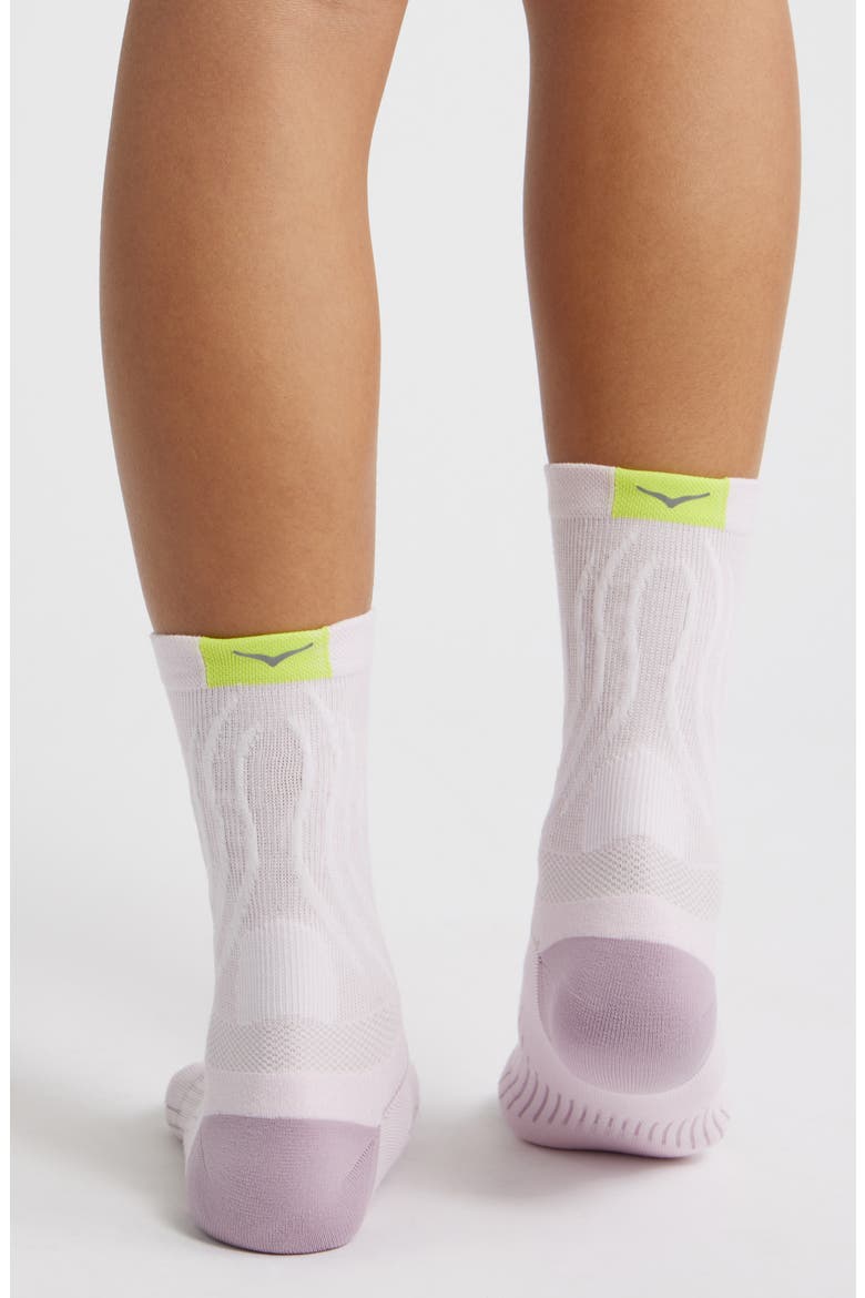Bondi Run Crew Socks, Alternate, color, LILAC CREAM
