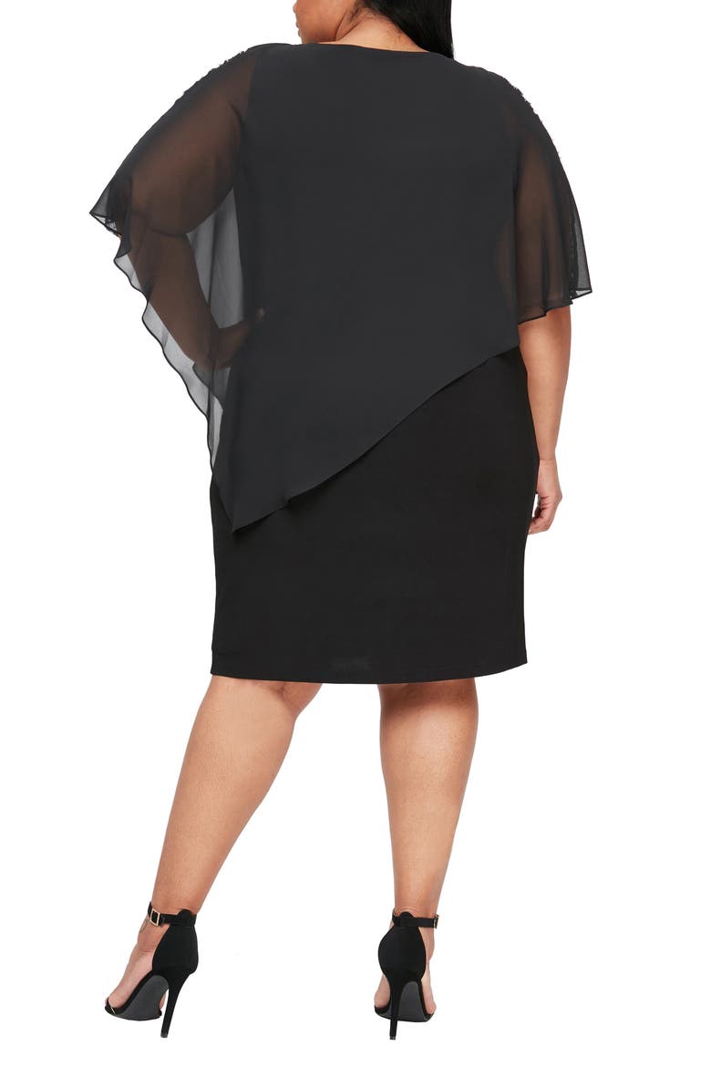 Embellished Sheath Dress, Alternate, color, BLACK