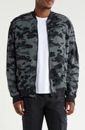 Under Armour Camo Print Mesh Bomber Jacket