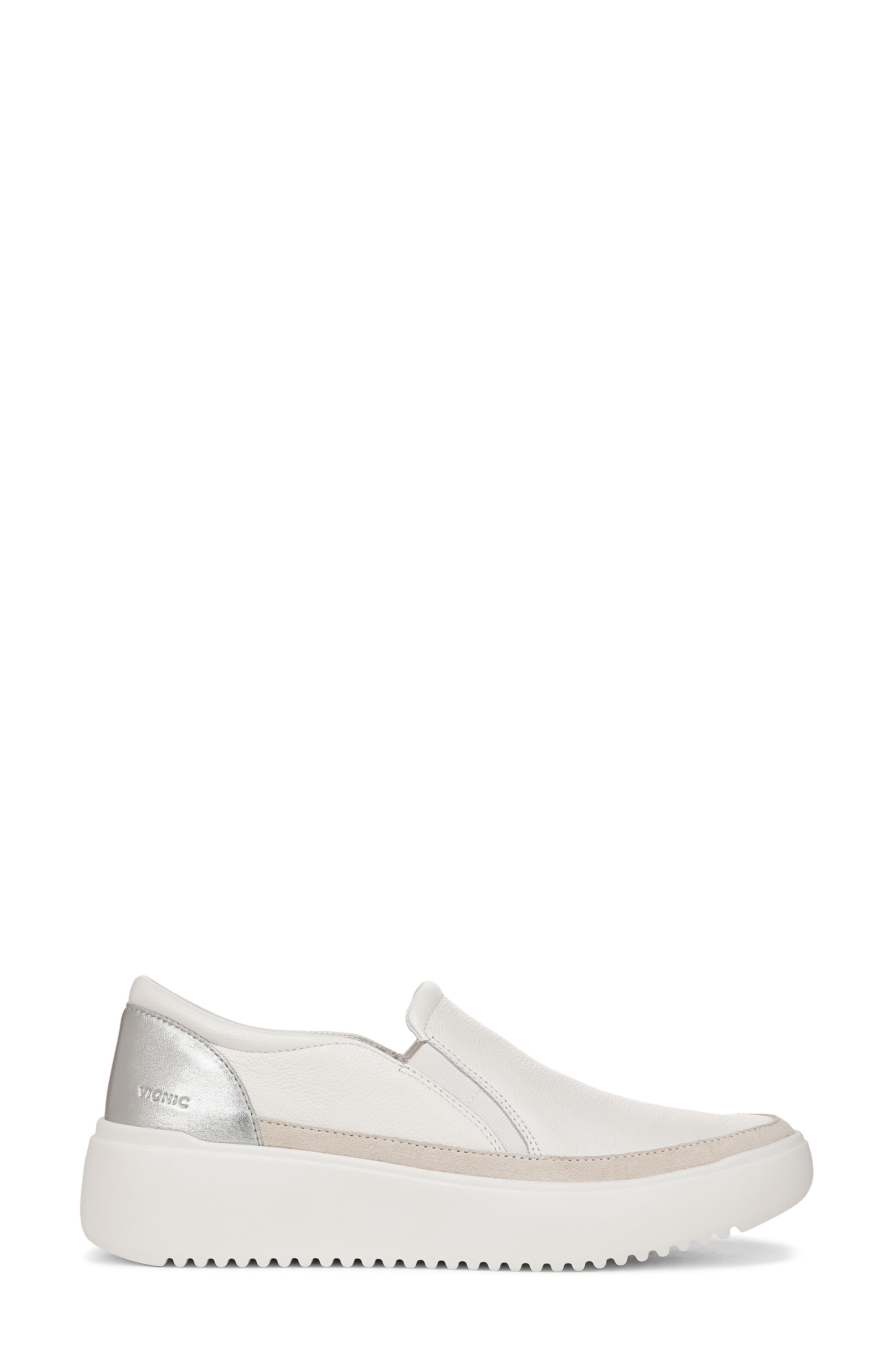 Vionic Kearny Platform Slip-On Sneaker, Alternate, color, White