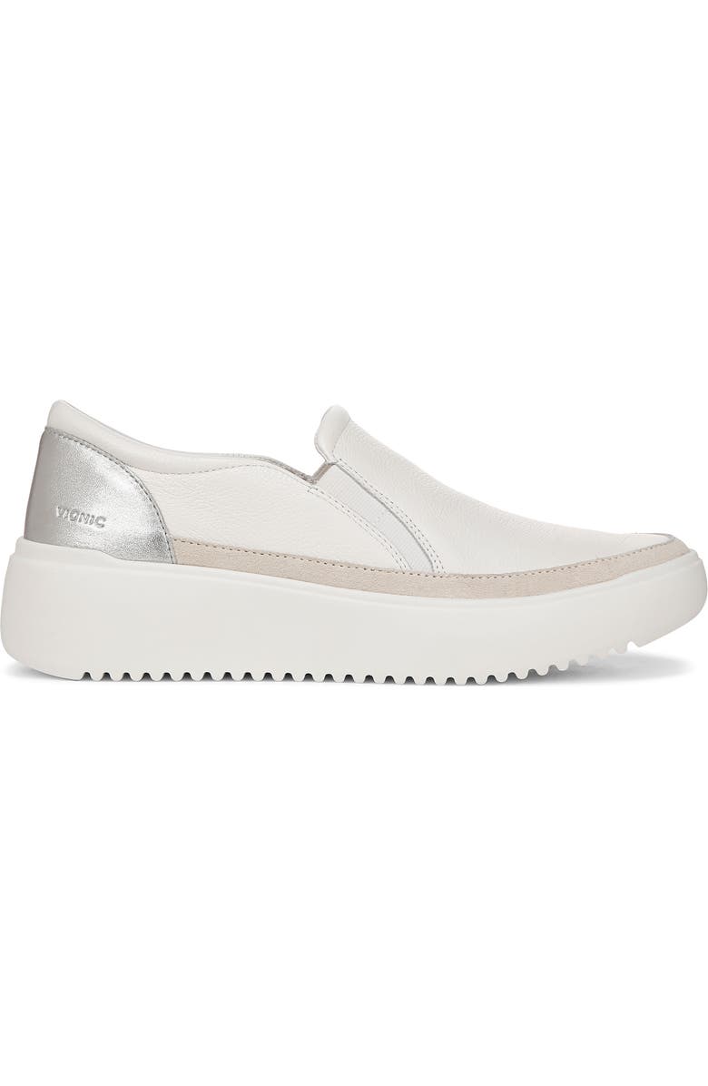 Vionic Kearny Platform Slip-On Sneaker, Alternate, color, White