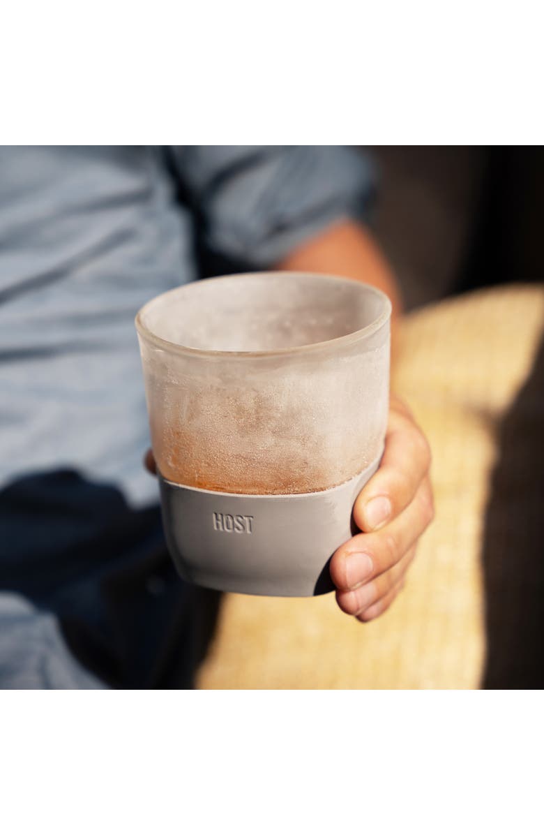 HOST Glass FREEZE Whiskey Cooling Cup Set of 2, Alternate, color, Gray