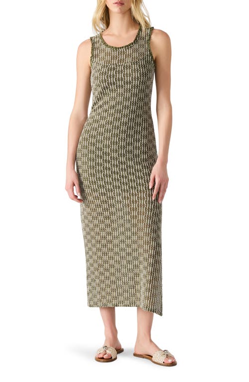 Steve Madden Nyssa Textured Sleeveless Knit Dress In Green