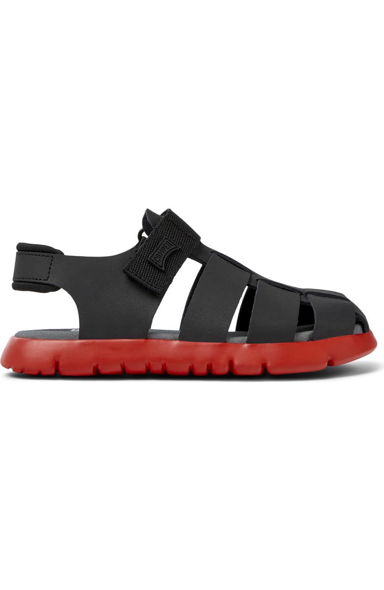 Camper Oruga Slingback Fisherman Sandal, Alternate, color, Black