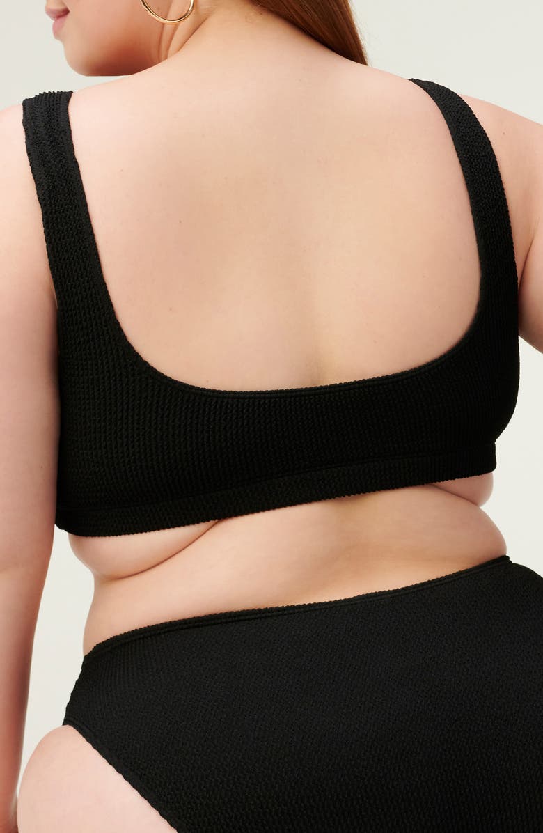Good American Always Fits Scoop Neck Bikini Top, Alternate, color, 