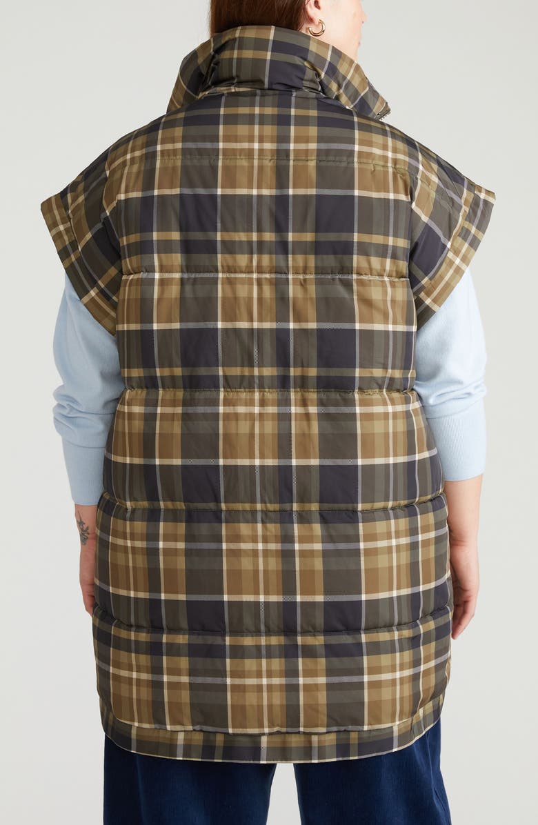 Universal Standard Paparazzi Puffer Vest, Alternate, color, Scottish Plaid