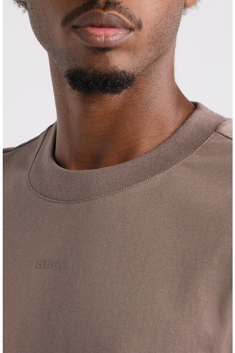 Dapolino Cotton Crewneck T-Shirt, Alternate, color, RUST/ COPPER