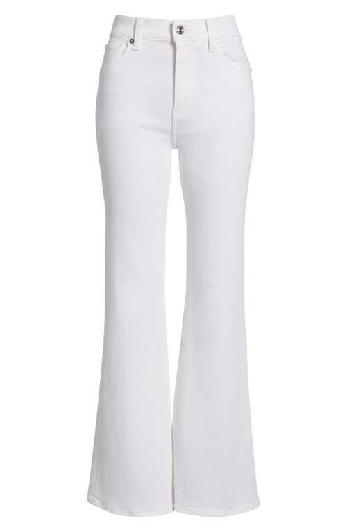 Frame Le Crop Flare Mini Slits Jeans In White In White