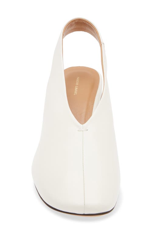 Mansur Gavriel Glove Slingback Pump In Bianca