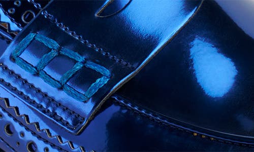 The Office Of Angela Scott Ms. Wingtip Penny Loafer In Blue