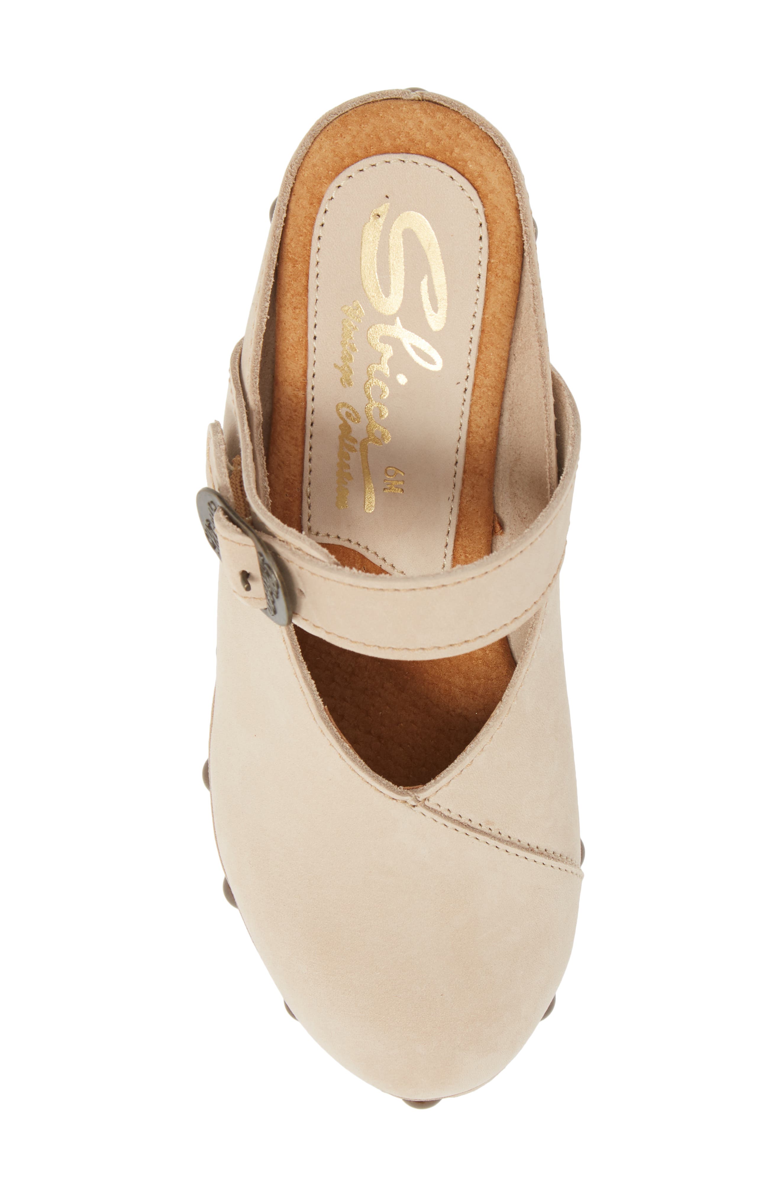 Natacha Studded Mary Jane Clog, Alternate, color, BEIGE