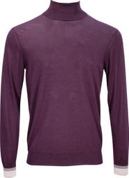 Lords of Harlech Ronald Merino Wool Turtleneck Sweater