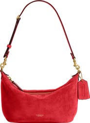 COACH Demi Suede Shoulder Bag